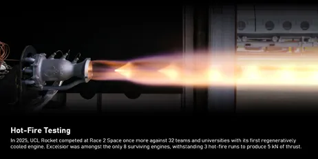 Eplus3D and UCL Rocket Successfully Develop and Test a Regeneratively Cooled Rocket Engine and Swirl Injector